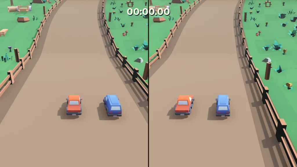 Two players, one screen